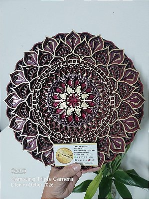 Mandala 3D 6C Rosa do Deserto 30cm