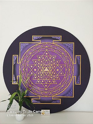Mandala Duo Sri Yantra | Violeta (do 40cm ao 90cm)