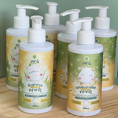 Kit Shampoo e Condicionador Aromaterapêutico Infantil