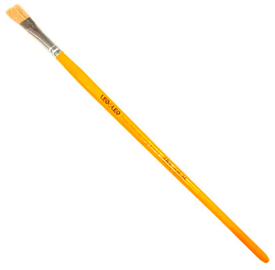Pincel Artesanal Chato 815 N.12 Amarelo