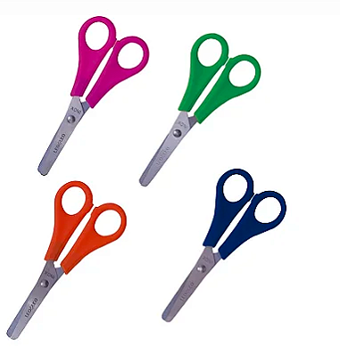 TESOURA ESCOLAR PLUS INOX 130MM PLUS * LEOELEO