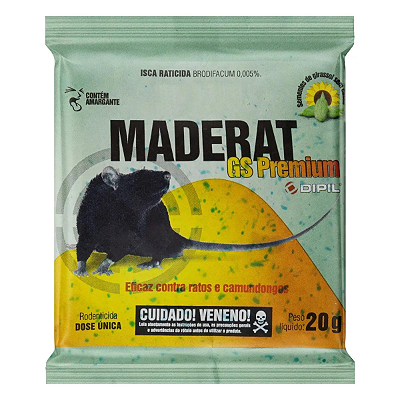 Maderat Raticida Granulado GS 20g