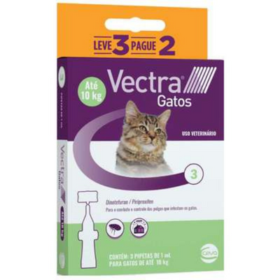 VECTRA 3D GATOS 0,8ML ATE 10KG 3UN