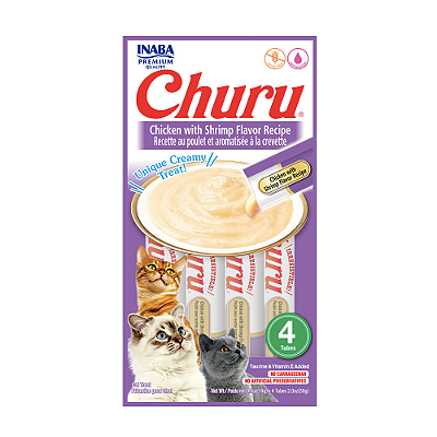 Inaba Churu Pure Galinha com Camarão 56g