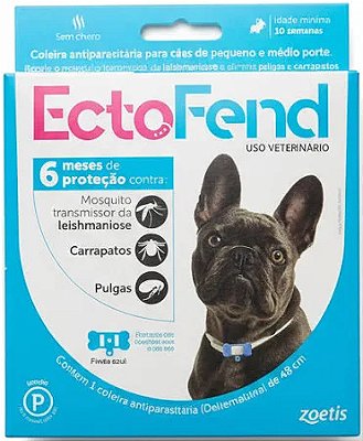 Coleira Ectofend P 48cm