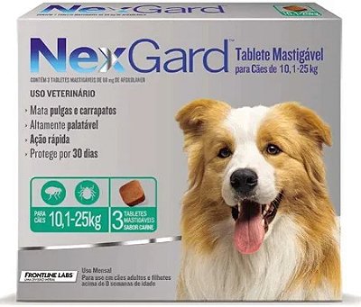 Nexgard 68mg 10,1 a 25kg 3uni