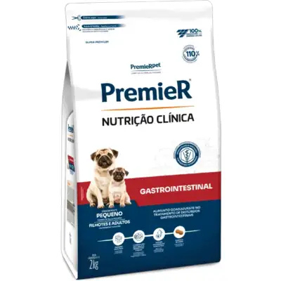 Ração Premier Nutr Clin Cães Gastro Int Peq Porte 2Kg