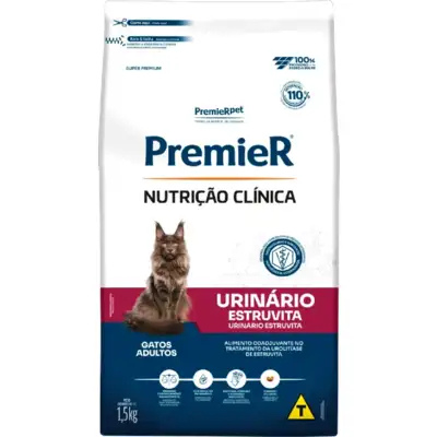 RACAO PREMIER NUTR CLIN GATOS URIN ESTRU 0,5KG