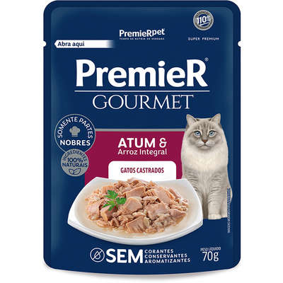 SACHE PREMIER GOURMET GATOS AD CAST ATUM 70G