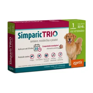 Simparic Trio 48mg 20,1 a 40kg 1 Unidade
