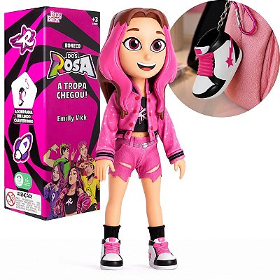 Boneca Emilly Vick Youtuber Dos Rosa Original Baby Brink