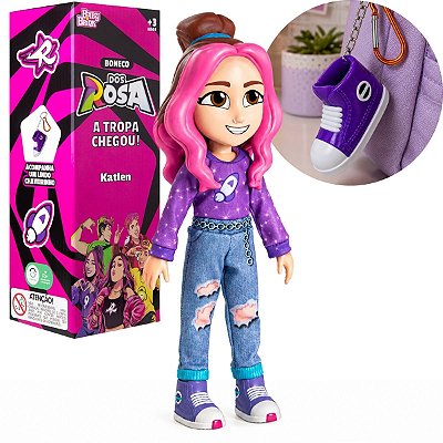 Boneca Katlen Youtuber Dos Rosa Original Baby Brink