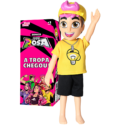 Boneco Dos Rosa Leozin 26cm Articulado Original Novabrink