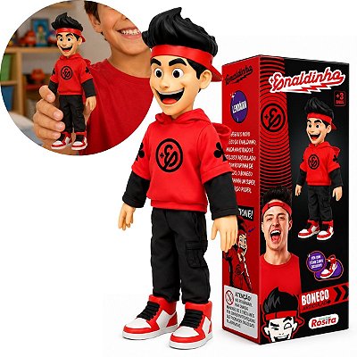 Boneco Enaldinho II Youtuber Colar do Poder + Brinde