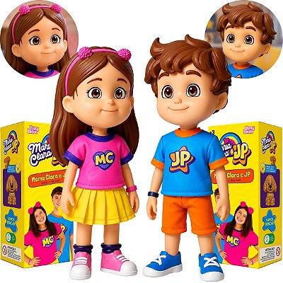 Kit Bonecos Maria Clara e Jp Tween Youtuber Articulado