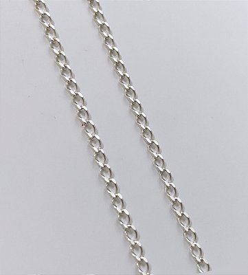 Corrente Prata Masculina Grumet 70cm
