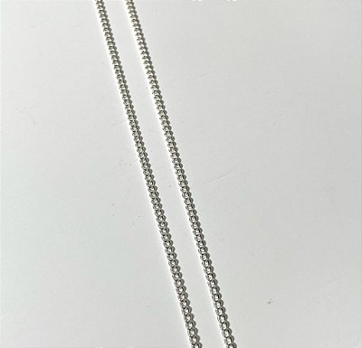 Corrente Prata Masculina Elo Italiano 60cm