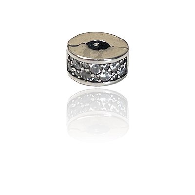 Trava Click de Segurança Prata 925 Cravejada