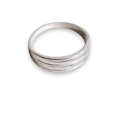 Anel Triplo Prata 925