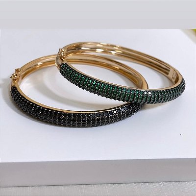 Bracelete Cravejado Dourado