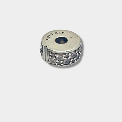 Trava Clip de Segurança Prata 925 Cravejada