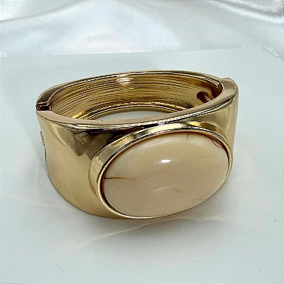 Bracelete Resina Dourado