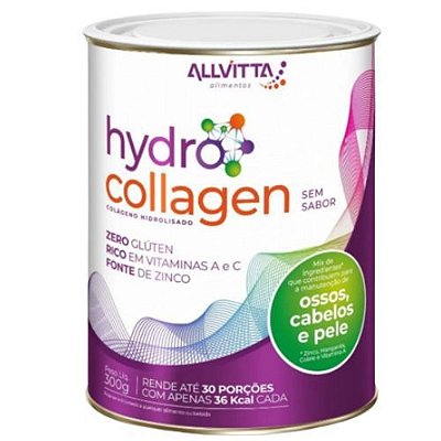 Colágeno Hydrocollagen - Suplemento Alimentar Premium - Allvitta
