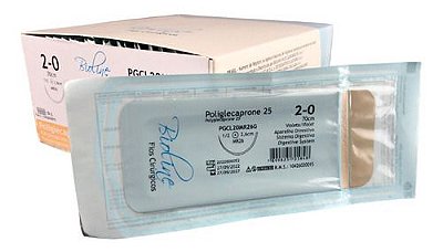 Pgcl Fio Poliglecaprone Nº 2-0 70 Cm 1/2 R 2,6 Cm Caixa Com 24 Unidades - Bioline