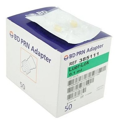 Adaptador Prn Luer-lok 0,1 Ml 50 Unidades - Bd