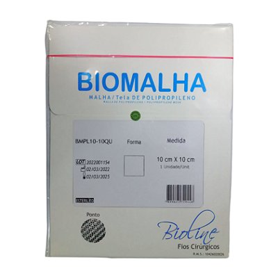 Biomalha de Polipropileno 10 cm X 10 cm Unitário - Bioline