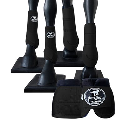 Kit Color Completo Boleteira + Cloche Preto - Boots Horse