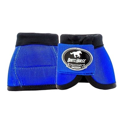 Par de Cloches Protetores Em Nylon Azul Royal - Boots Horse