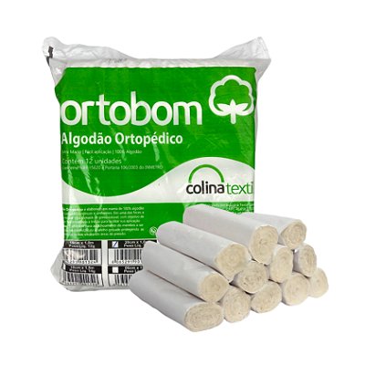 Algodão Ortopédico 20 cm X 1 mt 12 Unidades - Ortobom