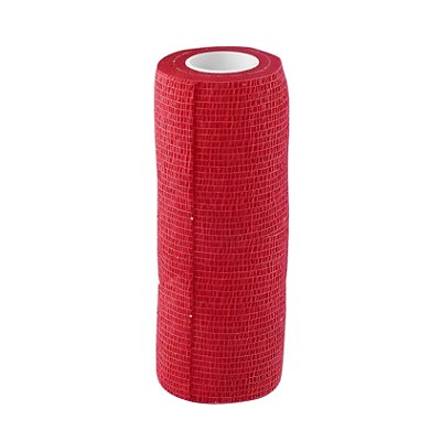 Bandagem Elástica Autoaderente Vermelha 15 cm x 4,5 mt