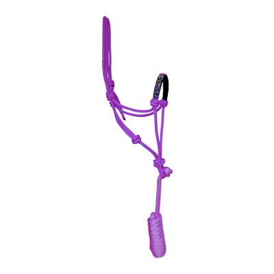 Cabresto Miçangas Com Cabo Cor Roxo - Boots Horse