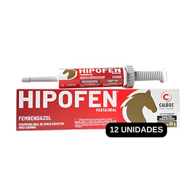 Hipofen Pasta Oral 20 Gr Caixa Com 12 Unidades - Calbos