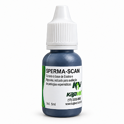 Corante Para Avaliação Espermática Sperma-Scan Eosina-Nigrosina 5 mL - Kajavet