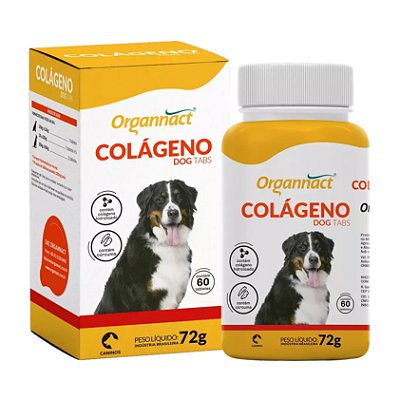 Colágeno Dog Tabs 72 Gr - Organnact