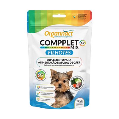 Compplet Mix Filhotes 120 Gr - Organnact
