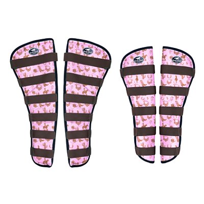 Protetor de Viagem Extra Longo Estampa Country Rosa - Boots Horse