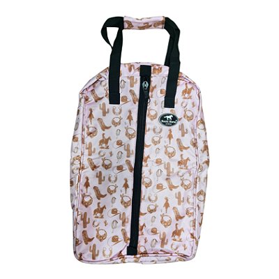 Bolsa Para Cabeçada Estampa Country Rosa - Boots Horse