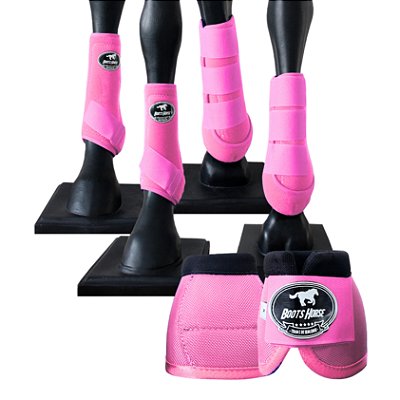 Kit Color Completo Cloches + Boleteiras Pink Fluorescente - Boots Horse