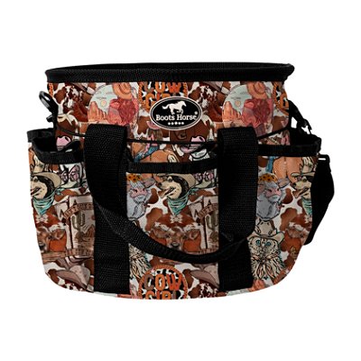 Bolsa Para Kit Higiênico Estampa Cow Girl - Boots Horse