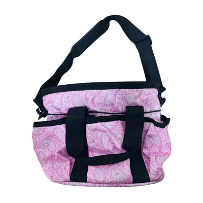 Bolsa Para Kit Higiênico Estampa Paisley Rosa - Boots Horse