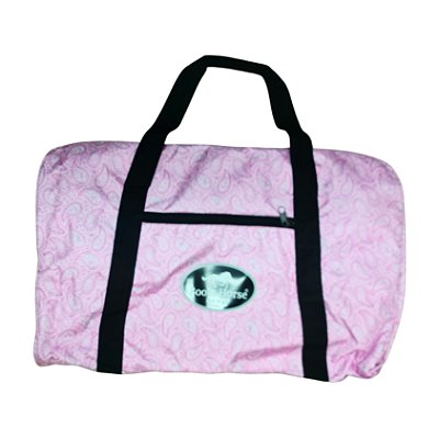 Bolsa Para Sela Em Nylon Estampa Paisley Rosa - Boots Horse