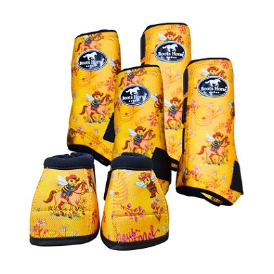 Kit Color Completo Estampa Abelhas - Boots Horse