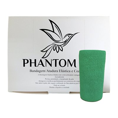 Atadura Verde Esmeralda 10 cm x 4,5 mt 12 Unidades - Phantom HK