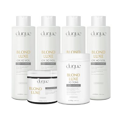 Kit Blond Luxe - OX + Máscara + Pó Descolorante | Duque Professional