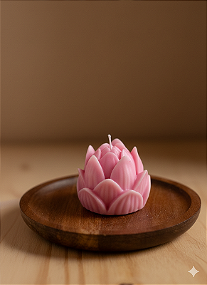 Vela aromática  Flor de Lótus rosa
