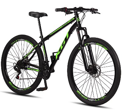 Bicicleta Aro 29 Aço Carbono KGT Freios Disco Suspensão 21v